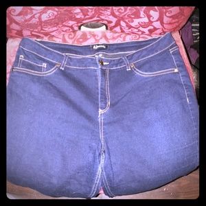 Dark Wash Blue Jeans